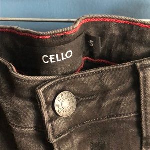 Cello Black splattered jeans